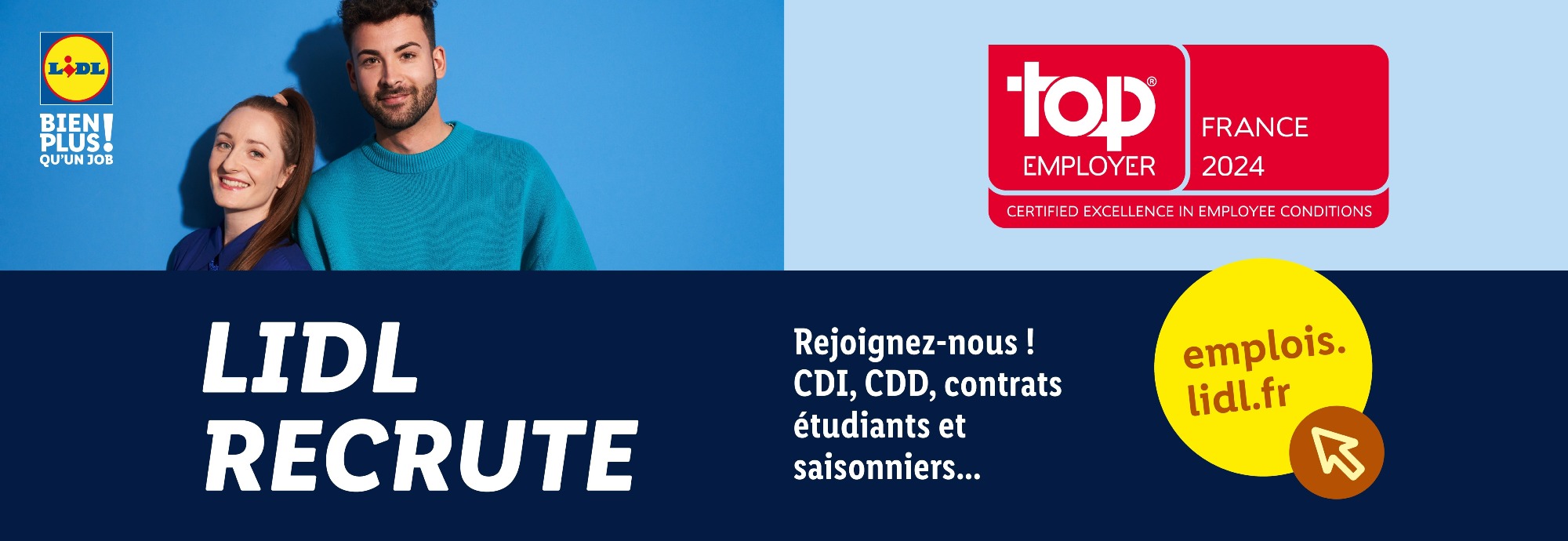 LIDL : Offre d’emploi – Directeur de Supermarché (H/F) à Paris en CDI